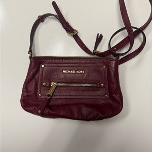 Michael Kors Wine Red Crossbody Bag